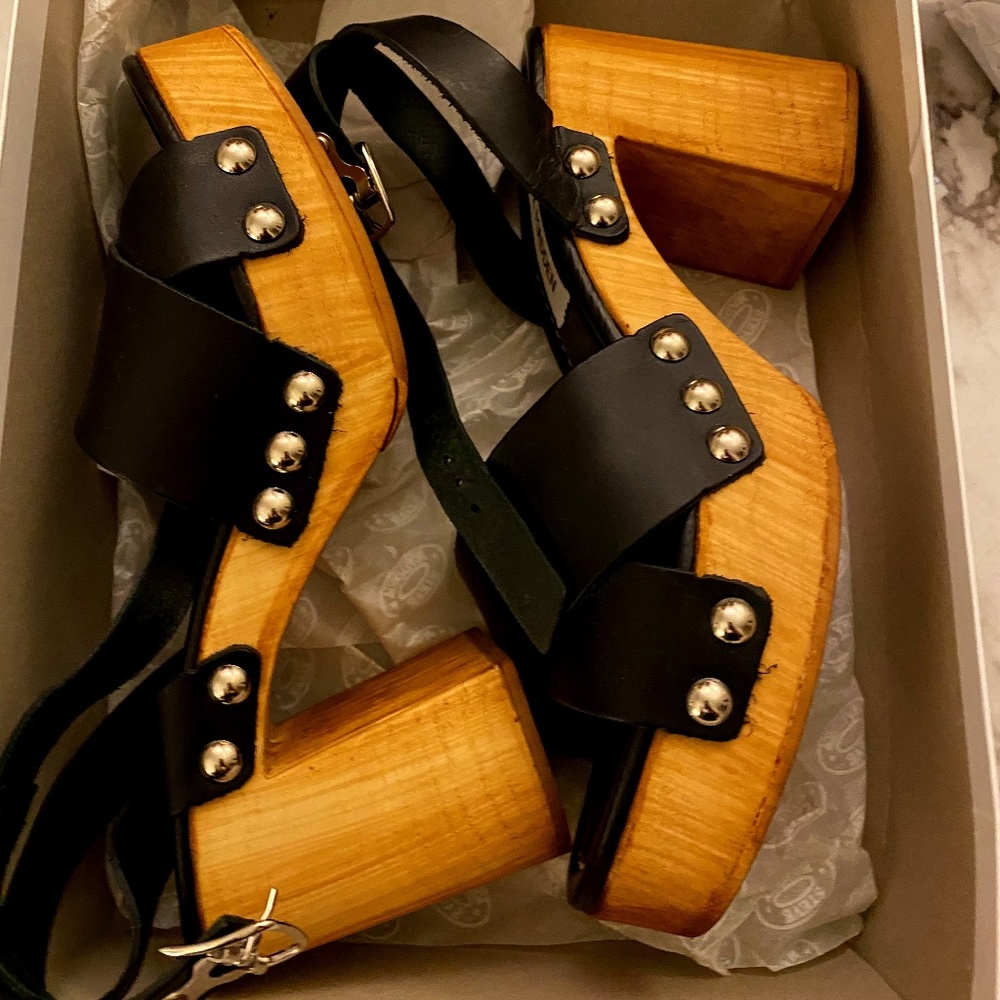 Steve Madden Marsha Lthr Sandles Sz8 Nib - image 1